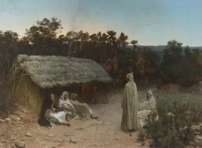 Уставшие путешественники by Жан Батист Поль Лазерж, 1884 — digital art print download