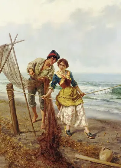 Рыбацкая сеть by Пьетро Габрини — digital art print download