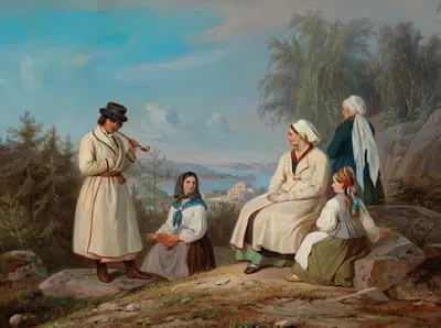 Крестьяне из Куркиёки by Роберт Вильгельм Экман, 1860 - 1865 — digital art print download