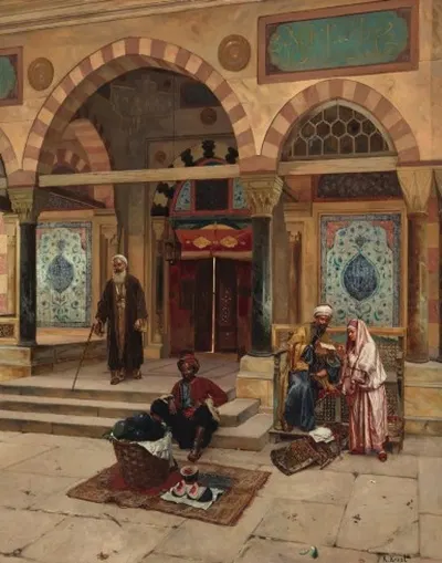 Outside The Mosque by Rudolf Ernst — digital art print download