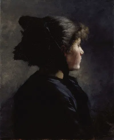 Munich Girl by Theodore Clement Steele, 1884 — digital art print download