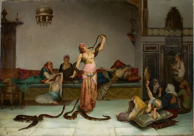 Очаровательница змей by Теодорос Ралли, 1882 — digital art print download