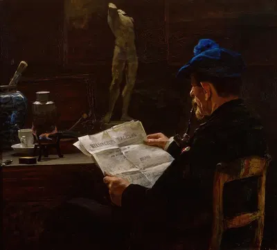 В мастерской by Виктор Вестергольм, 1883 — digital art print download