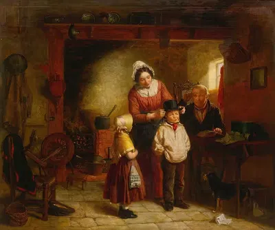 Совершенно новая шляпа by Уильям Хемсли, 1855 — digital art print download