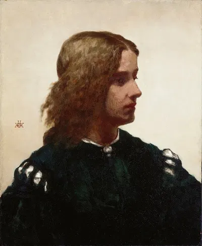 Идеальная голова by Уильям Моррис Хант, 1865 — digital art print download
