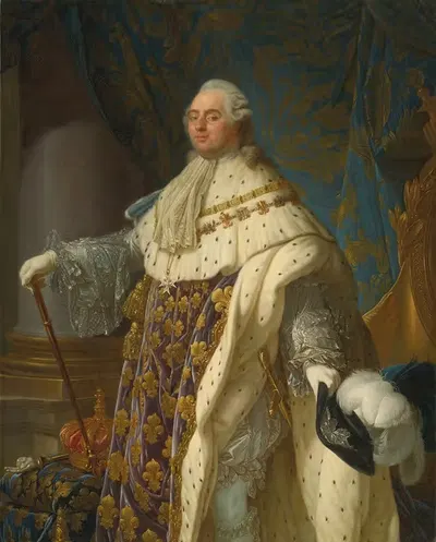 Портрет Людовика XVI Французского в коронационных одеждах by Антуан-Франсуа Калле — digital art print download