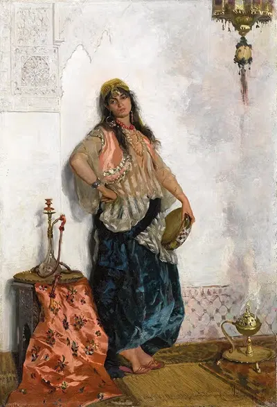 Восточная танцовщица by Чезаре Бизео, 1876 — digital art print download