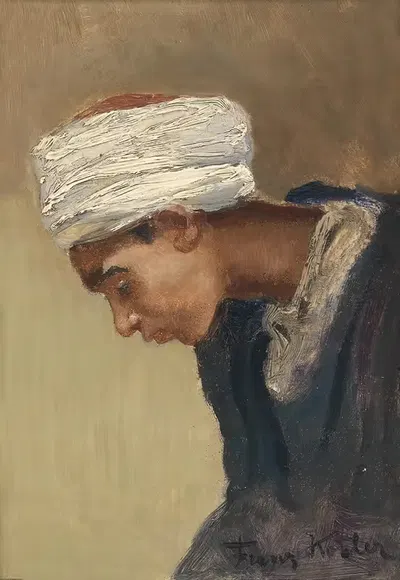 Orientalischer Portraitkopf 2 by Franz Xaver Kosler — digital art print download