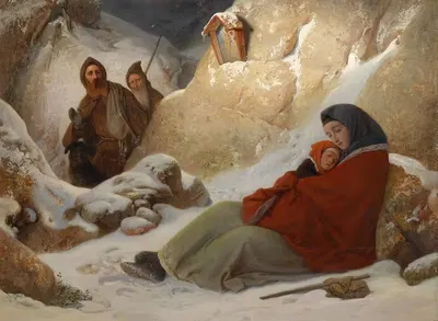 Спасение близко by Фридрих Бишофф, 1850 — digital art print download