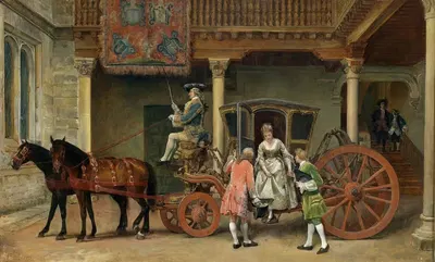 Визит by Игнасио де Леон и Эскосура, 1871 — digital art print download