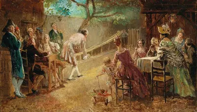 On the Bowling Lane by Johann Hamza — digital art print download