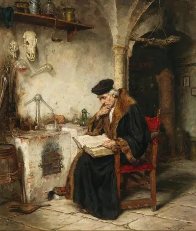 Алхимик by Карл Гебхардт — digital art print download