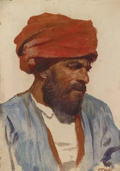 Portrait eines Orientalen by Leopold Carl Müller — digital art print download