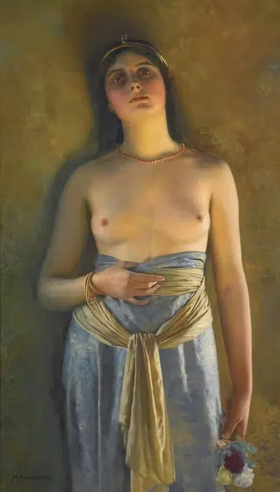 Юность (также одалиска) by Макс Нонненбрух, 1897 — digital art print download