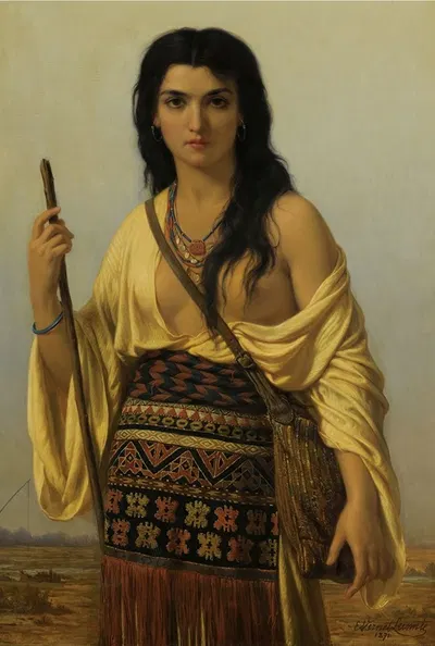 Minnehaha by Эмиль Верне-Леконт, 1871 — digital art print download