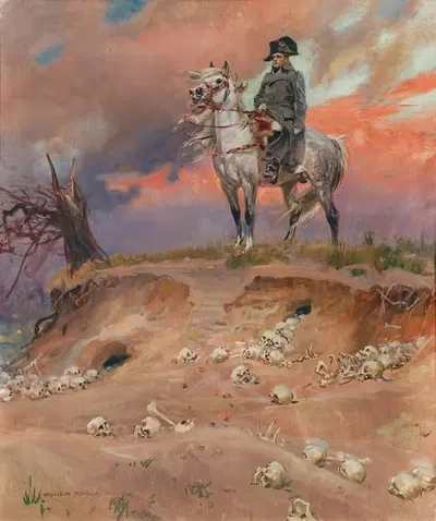 Наполеон на поле битвы by Войцех Коссак — digital art print download