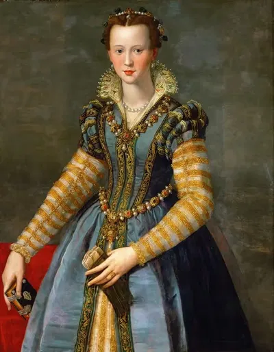 Портрет Марии Медичи (1540-1557) by Алессандро Аллори, 1540-1557 — digital art print download
