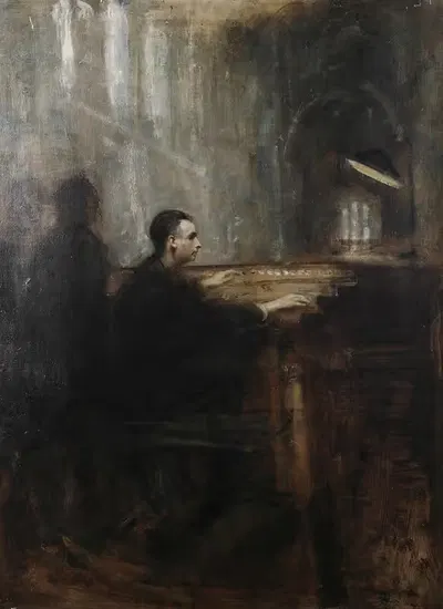 Месье Марсель Дюпре за органом Нотр-Дам by Амброуз Макивой — digital art print download