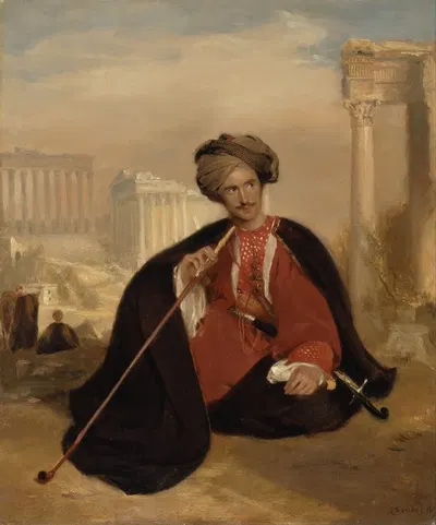 Charles Lenox Cumming-Bruce In Turkish Dress by Andrew Geddes — digital art print download