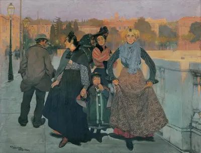 Группа людей by Ансельмо Гиния, 1904 — digital art print download