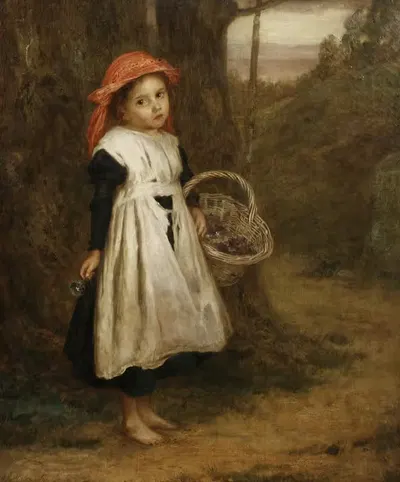 A Little Violet Seller by Augustus Edwin Mulready, 1877 — digital art print download
