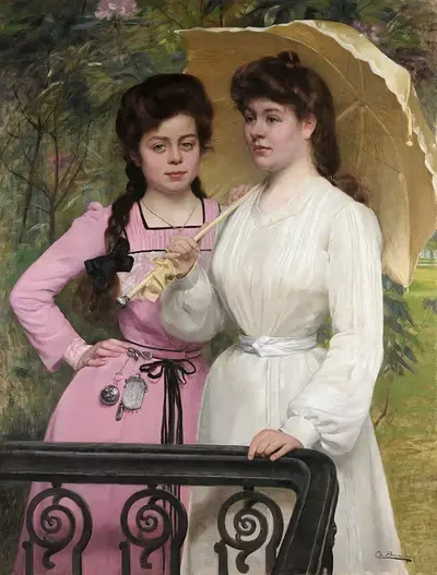Sisters by Charles Boom, 1901 — digital art print download