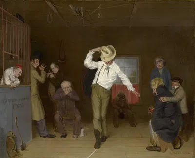 Walking The Chalk by Charles Deas, 1838 — digital art print download