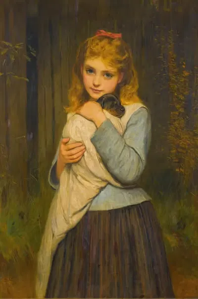 Мать-няня by Чарльз Силлем Лиддердейл, 1884 — digital art print download