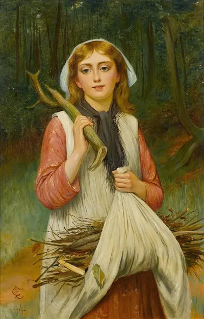 Молодой сборщик хвороста by Чарльз Силлем Лиддердейл, 1894 — digital art print download