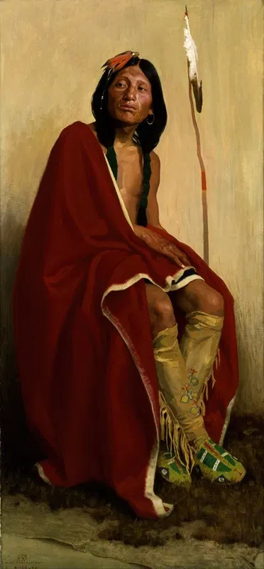 Elk-Foot Of The Taos Tribe by Eanger Irving Couse — digital art print download