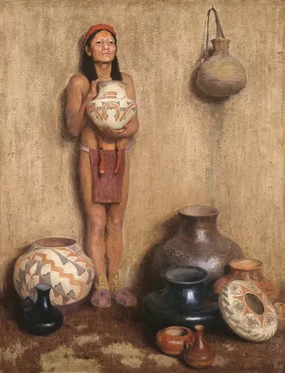 Pottery Vendor by Eanger Irving Couse — digital art print download