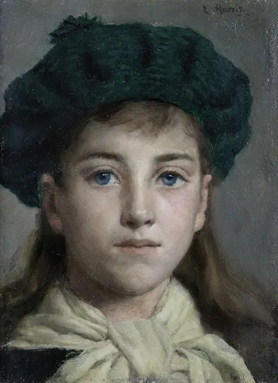 Portrait Of A Girl by Edwin Harris — digital art print download