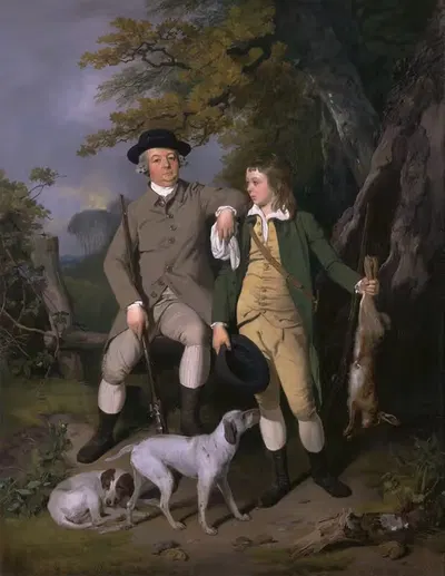 Portrait Of A Sportsman With His Son by Francis Wheatley — digital art print download