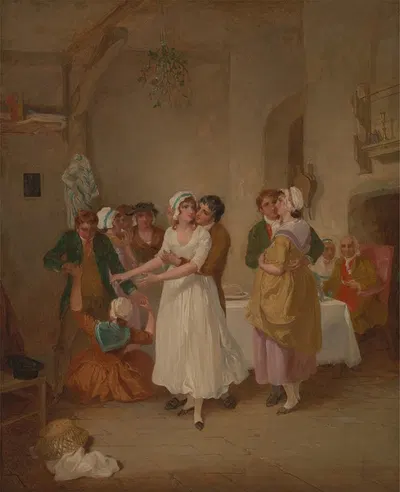 The Mistletoe Bough by Francis Wheatley — digital art print download