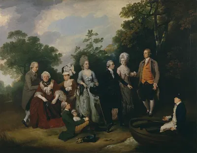 The Oliver And Ward Families by Francis Wheatley — digital art print download