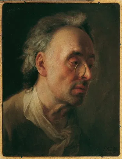 Портрет отца художника by Франц Антон Палько, 1746 — digital art print download
