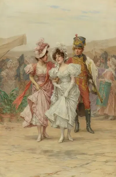 The Fête At St. Cloud by Frederik Hendrik Kaemmerer — digital art print download
