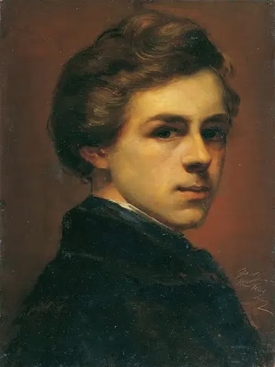 Автопортрет by Густав Гауль, 1852 — digital art print download
