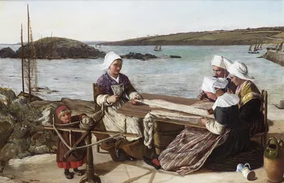 Breton Fishermen's Wives by James Clarke Hook — digital art print download