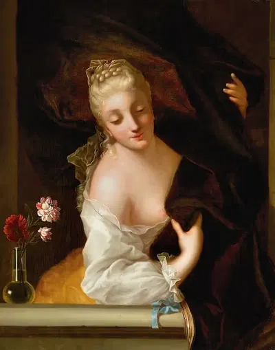 A Lady At A Window by Jean Raoux — digital art print download