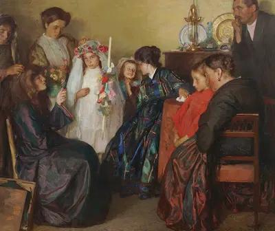 Подготовка к празднику by Егудо Эпштейн, 1912 — digital art print download
