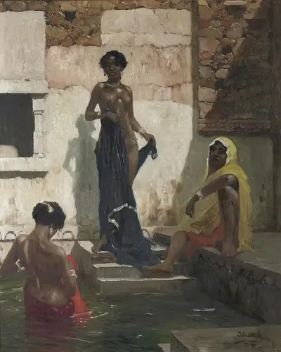 At The Baths by John Gleich — digital art print download
