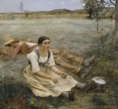 Сено by Жюль Бастьен-Лепаж — digital art print download