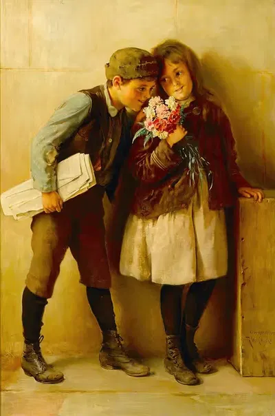 Гвоздики by Карл Витковский, 1901 — digital art print download