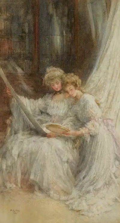 Сёстры by Мэри Лайтбоди Гоу, 1905 — digital art print download