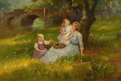 Цветочная цепочка by Мод Гудман — digital art print download