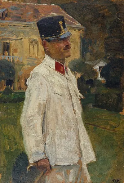 Генрих Галлия в офицерской форме by Отто Фридрих, 1915-1918 — digital art print download