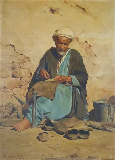 Арабский сапожник by Павлос Просалентис, 1891 — digital art print download