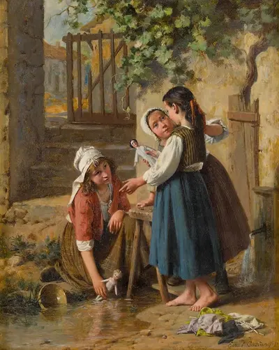 Купальный день куклы by Пьер Жан Эдмон Кастан, 1879 — digital art print download
