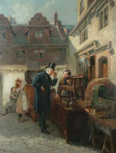 Real Antique by Ralph Hedley, 1902 — digital art print download